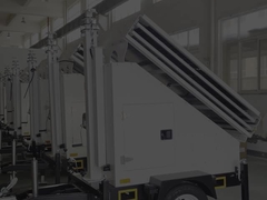 mobiele zonne-surveillance-trailer met zonnepanelen van 3*400 W