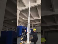 telescopische mast voor zonne-camera-aanhangwagen