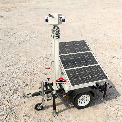Latest company news about Mini Zonne-energie Panelen Camera Beveiliging CCTV Trailers voor Bouwplaats