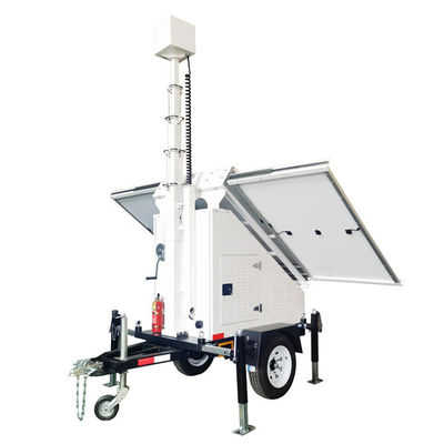 AU US Standards Draagbare mobiele zonne-trailer handmatig opheffen staal materiaal