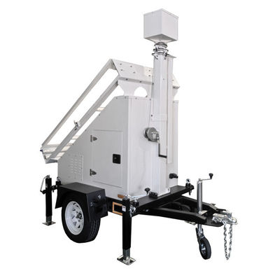 OEM-trailer voor mobiele zonne-energiesystemen met 6 meter handmatig mast