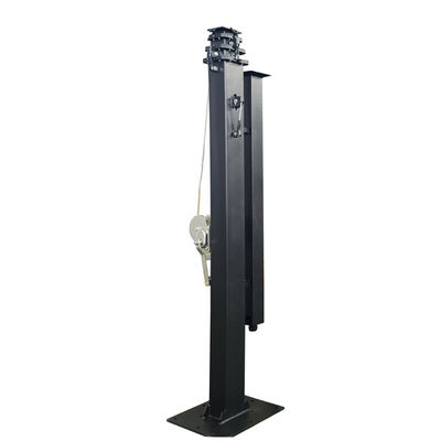 Handmatig verstelbare hoogte telescopische mast 19ft 6m voor zonne-trailer zonne-lichttoren