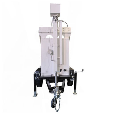 Multifunctionele mobiele zonne-trailer met 3*400W zonnepaneel 6m mast