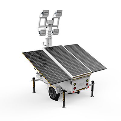 US Standard Solar Powered Led Lighting Tower DC 48V Voor Nachtpleinverlichting
