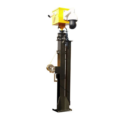 19ft handmatig mast koud dip galvaniserend mast 70kg voor zonne-trailer zonne-licht toren