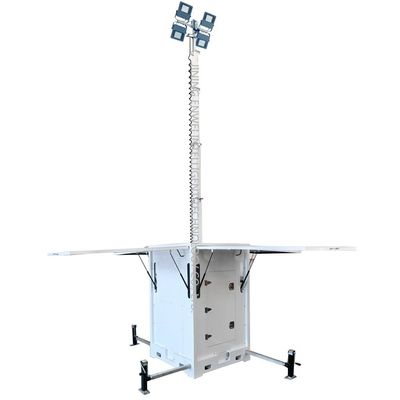 High Mast LED Portable Solar Light Tower Mobile Voor Parkeerplaats Verlichting