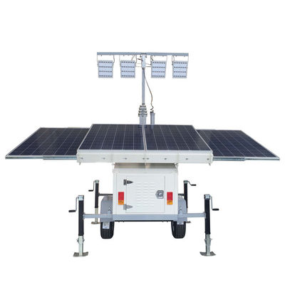 Solar Hybrid Light Tower met 4*300W zonnepanelen 4*200Ah batterijen voor de woestijn