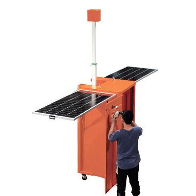 Mobiele zonne-energiebewakingsapparatuur met zonnepanelen van 2*200 W