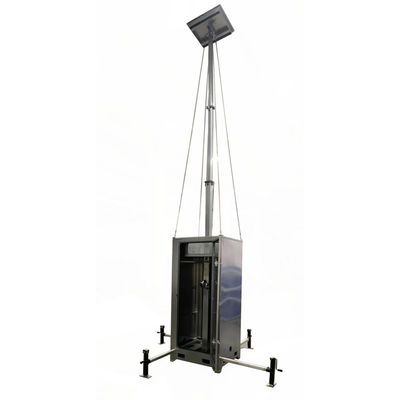 Compact Mobile CCTV Surveillance Towers For Construction Monitoring