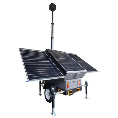 Zonne-energie-trailer Zonne-surveillance-trailer voor het toezicht op banken, supermarkten en hotels