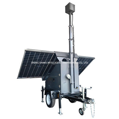 Urban Mobile Solar Surveillance Trailer voor tuinparkeerplaats Monitoring van commerciële gebouwen
