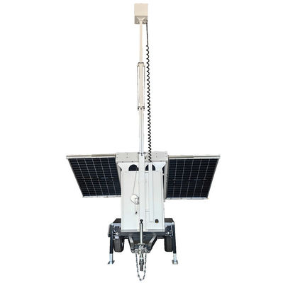 Zonnepanelen-beveiligingsaanhanger Zonne-energie-aanhanger voor buitenbewaking