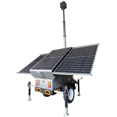 24 uur bewaking mobiele bewaking trailer voor hotel buiten parkeergarage