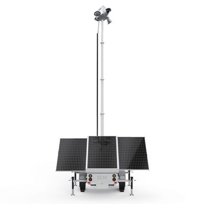 quality Zonne-trailer beveiligingscamera trailer zonne-beveiligingstrailer voor parkeerterrein factory