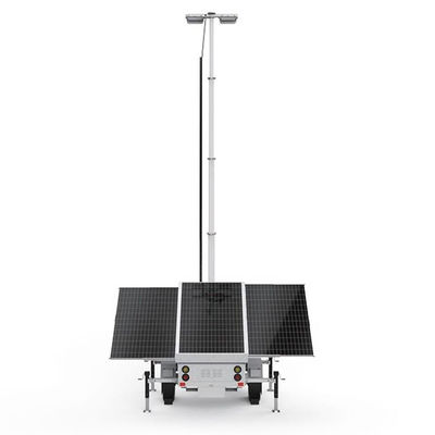 3*420W zonnepaneel monocristallijn silicium zonne-licht trailer voor buiten parkeerterrein verlichting