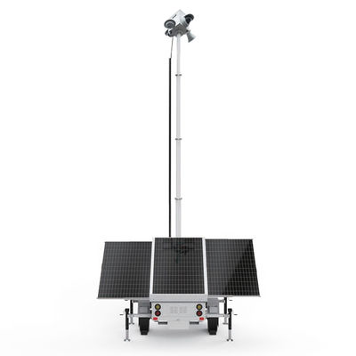 Eco Friendly Surveillance Solar Trailer voor de bewaking van openbare voorzieningen