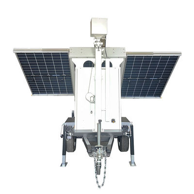 Draagbare zonnepanelen beveiliging 5G High Definition Camera Cctv Trailer Voor Yard Monitoring