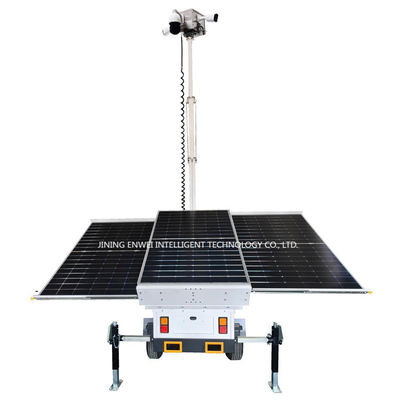 Solar Power Trailer CCTV Camera Trailer met 3*400W zonnepanelen voor openbare veiligheid