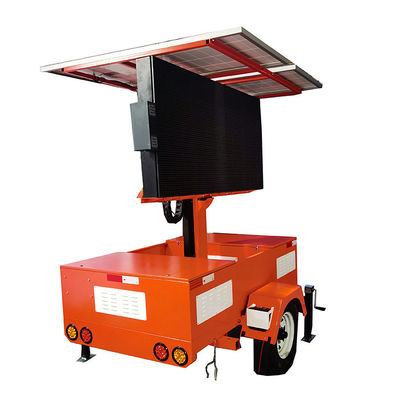 Zonnepaneel energie-energiesysteem Led-scherm display trailer 4G 5G WIFI Voor bouwplaats
