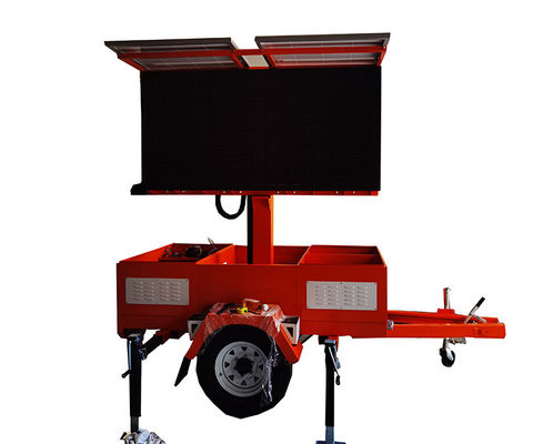 Groene milieubescherming Zonne-energie Mobile Led Display Screen Trailer Voor Cultuurplein