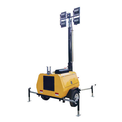 Diesel lichttoren met 4*400W LED lampen voor wegbouwwerkzaamheden