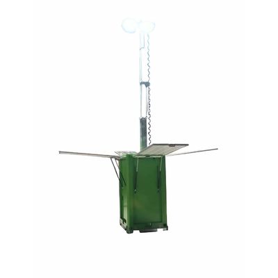 Beveiligingsstabiliteit Solar Led Light Tower Solar Panel System Led Cuboid Voor magazijnverlichting