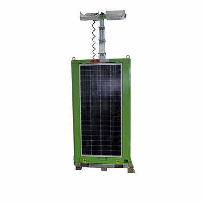 Intelligent beheer Zonne-energiesysteem Energie Led Light Tower Cuboid Voor scenische verlichting