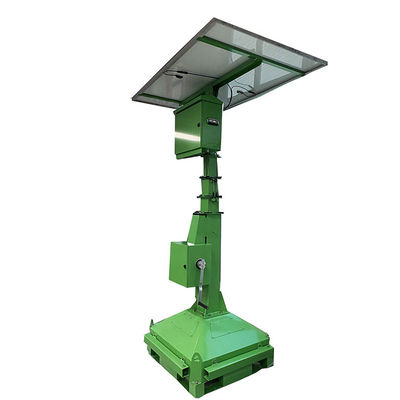 Solar Portable Street 2*50W LED Flood Lights Light Tower Voor golfbaanverlichting