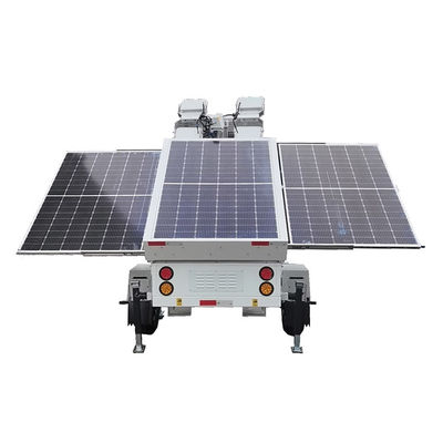 Robuuste duurzaamheid Mobiele zonne-lichttoren Zonne-energiesysteem Gelbatterij Led Light Trailer Voor tijdelijke verlichting
