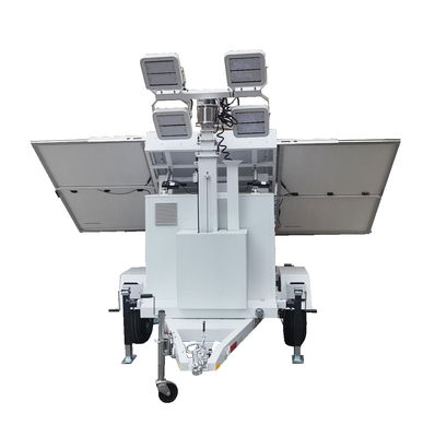 Monokristallijn silicium zonnepanelen Uniforme verlichting Led Light Trailer Voor Outdoor Music Festival Lighting