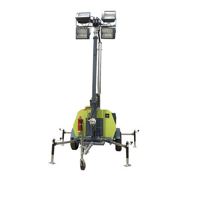 Sterke aandrijving mobiele diesel verlichting toren 220V/50HZ voor open put verlichting