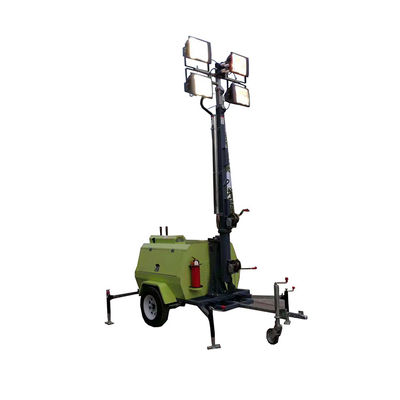 Rapid deployment draagbare diesel-energie verlichting trailer voor tentoonstelling verlichting