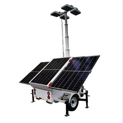 Solar Lighting Tower met 7m elektrische mast voor mineralen mijnverlichting