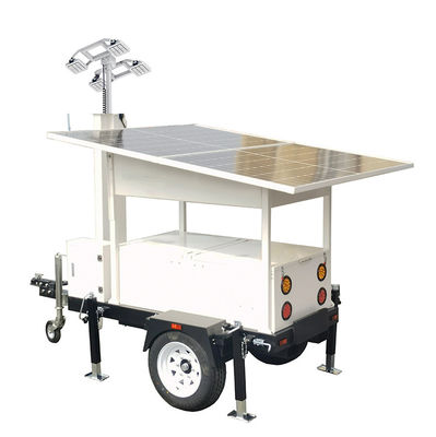 Draagbare op zonne-energie aangedreven verlichting Trailers gemonteerde led lichten DC24V voor commerciële tentoonstellingsverlichting
