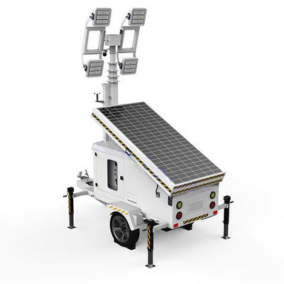 Mobile Light Tower Solar Powered Lighting Tower With 4*100W LED For Disaster Rescue Lighting