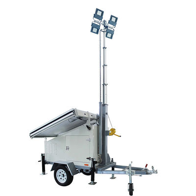 Draagbare Zonne-energie Schijnwerper Verlichting Trailers Voor Boomgaardverlichting