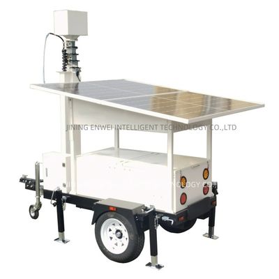 Mobiele Cameratrailer Zonne-CCTV Bewakingstrailer met 2*590W Zonnepanelen en Aangepaste Verlichting