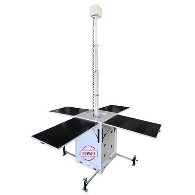 Mobiele Solar Bewakingseenheid met PTZ-camera's voor bewaking van grote afgelegen landbouwgebieden