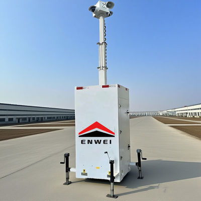 High Mobility 5G Camera CCTV Security Tower voor fabrieksbewaking
