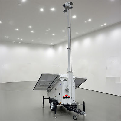 Hoog draagvermogen Zonne-energie Wifi-camera Cctv-trailer voor tentoonstellingsbewaking