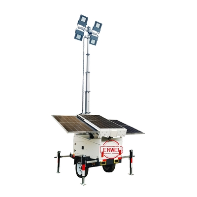 CE-gecertificeerde zonne-trailer met 4*100W LED-licht voor wegwerkverlichting