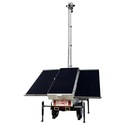 Draagbare Solar CCTV Trailers met 24/7 Bewaking voor Beveiliging in Afgelegen Gebieden