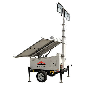 High Mobility Solar Power Led Lighting Trailer Voor parkeerterreinverlichting