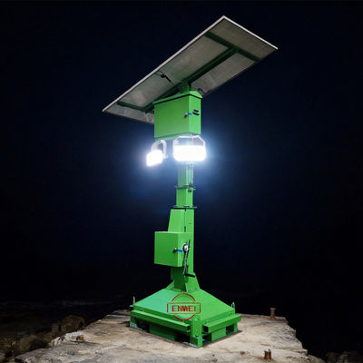 Draagbare Solar Lichtmast voor Bouwplaats met 420W Paneel en 35 uur Brandduur