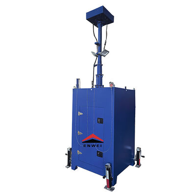 Eenvoudige installatie mobiele beveiligingscamera CCTV toren voor industriële park monitoring