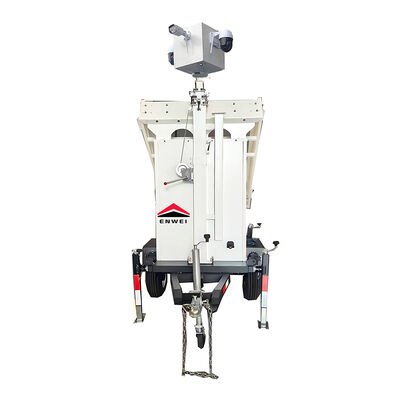 Draagbare zonnepanelen Camera CCTV trailer frame voor bouwplaats