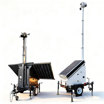 Outdoor Security Solar Camera Trailer met IP65 waterdichte behuizing voor afstandsbewaking